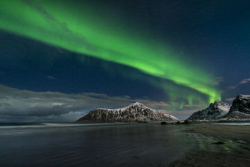 Fototapeta na wymiar Aurora borealis, northern lights