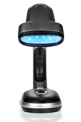 LED Desk Lamp Portable White Light Isolated on Studio Background