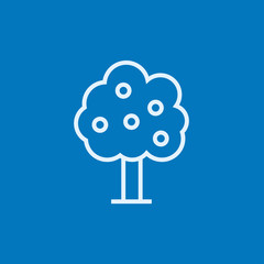 Fruit tree line icon.