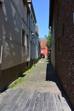 Fototapeta Ruelle typique dans le centre historique de Gant 