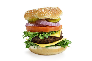 Isolated Hamburger