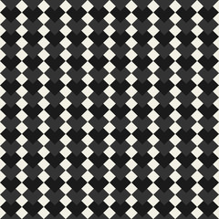 Seamless pattern texture. Abstract background with hexagon hearts. Monochrome tiling shape