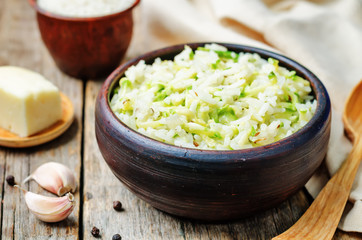 zucchini cheese rice