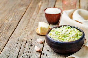 zucchini cheese rice