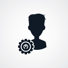 avatar portrait cog setting icon theme