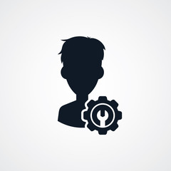 avatar portrait cog setting icon theme