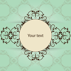 Vintage frame with place for your text 