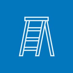 Stepladder line icon.