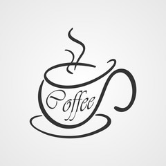 Coffee cup logo. 