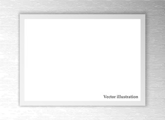 White sheet of paper. Vector background