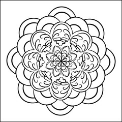 coloring, mandala, abstract background, simple graphic pattern