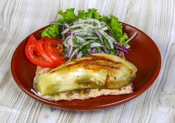 Grilled eggplant