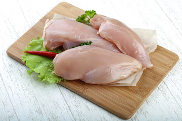 Raw chicken breast