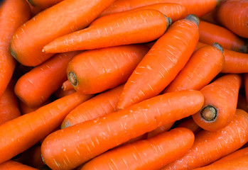 Carrot background. Carrots full frame. Organic food.