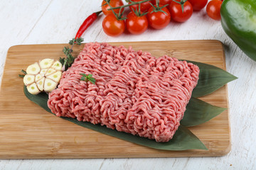 Micned raw Beef