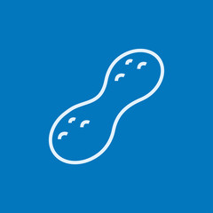 Peanut line icon.