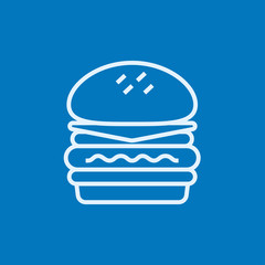 Double burger line icon.