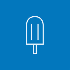 Popsicle line icon.