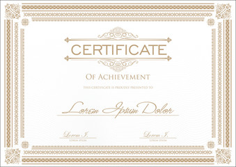 Certificate or diploma template