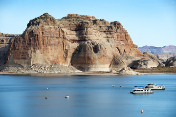 landscape of lake Powell, Colorado River, USA - obrazy, fototapety, plakaty
