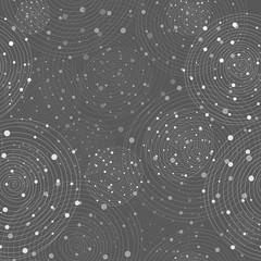 Decorative  pattern. Raster seamless texture with drawn circles.