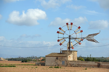 Windrad bei Sa Pobla, Mallorca