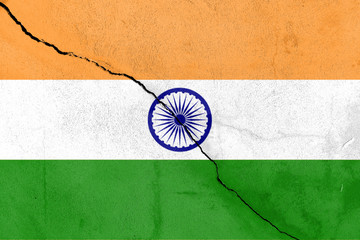 Risse durch Indien (India splitted) Graffiti