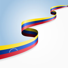 Venezuelan flag background. Vector illustration.