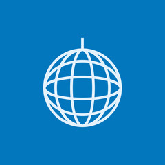 Disco ball line icon.