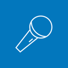 Microphone line icon.