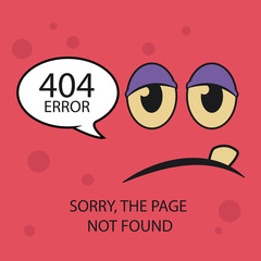 404 error conexion over color background