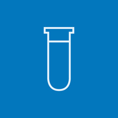 Test tube line icon.