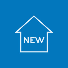 New house line icon.