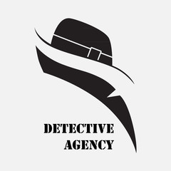Detective Agency. Elements for creating logos, emblems, signs.