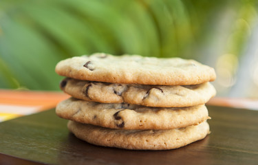 Stack of Chocolate Chip Cookies
