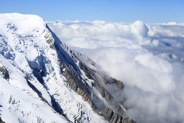 Mont Blanc alps view