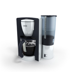 Coffee Maker on the white background