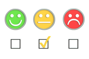 Fototapeta premium Customer Service Quality Feedback 3D rendering