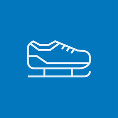 Skate line icon.