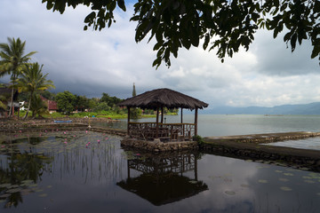 View from Tuk-Tuk to Lake Toba