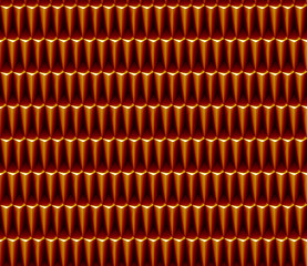 abstract 3d background pattern made of brown polygonal objects (seamless)