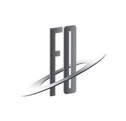 FO initial logo with silver sphere