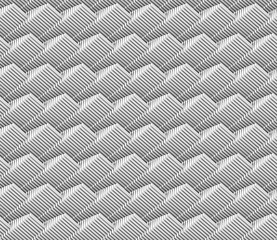 abstract 3d background pattern made of white objects (seamless)