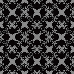 Elegant dark antique background image of 
flower geometry kaleidoscope