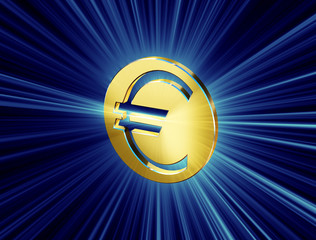 image currency symbol euro currency in the form of coins