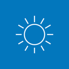 Sun line icon.