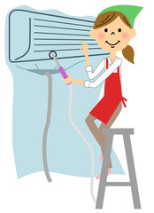 家事　エアコン掃除