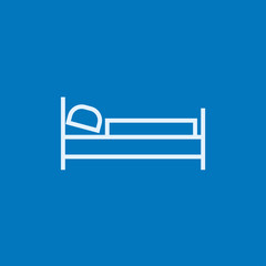 Bed line icon.