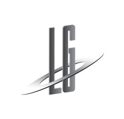 LG initial logo with silver sphere