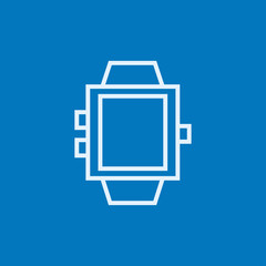 Smartwatch line icon.